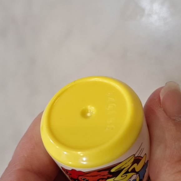 American Girl Pac-Man Yellow Mini Doll Thermos With Lid 80s Style - Picture 3 of 7